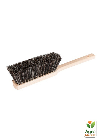 Щітка для змітання для сміття MASTERTOOL 5-рядна ПП+кінський волосся з дерев'яною ручкою 360х40х80 мм 14-6363