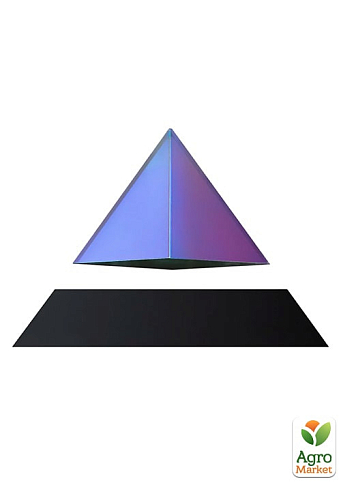 Левитирующая пирамида Flyte, черная основа, радужная пирамида, встроенная лампа (01-PY-BIR-V1-0) 