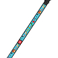 Ошейник WAUDOG Design с рисунком "Пиксельный единорог", премиум кожа, металлическая пряжка (ширина 20 мм, длина 30-39 см) черный (0020-0097-01) купить