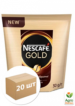 Кофе "Nescafe" Голд  30 г (мягкая пачка) упаковка 20шт2