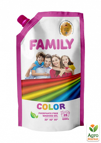 FAMILY Гель для стирки цветных вещей 1000 г 