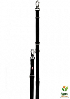 Поводок для собак з амортизатором Experience (2.20-2.40м/20мм), чорний) "TRIXIE" TX-102411