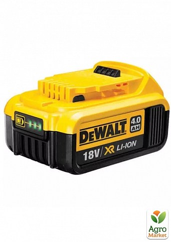 Акумуляторна батарея DeWALT, 18 В, 4 Ач, час зарядки 40 хв, вага 0.61 кг DCB182 ТМ DeWALT