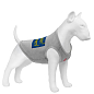 Майка для собак WAUDOG Clothes малюнок "Сміливість", сітка, M, B 38-41 см, C 20-23 см сірий (302-0231-11) купить