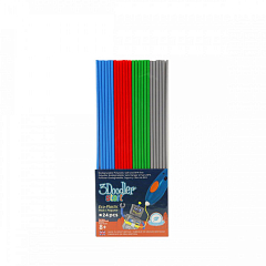 Набір стрижнів для 3D-ручки 3Doodler Start - МІКС (24 шт: сірий, блакитний, зелений, червоний)2