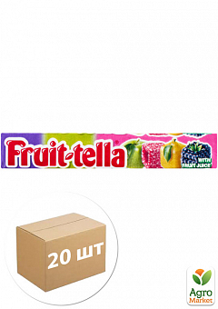 Жувальні цукерки (Садові фрукти) ТМ "Fruit-tella" 41гр упаковка 20шт1