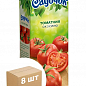 Сік томатний (з сіллю) ТМ "Садочок" 1,45л упаковка 8шт