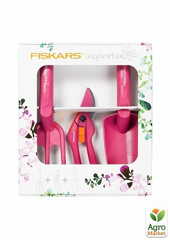 Подарочный набор "Розовый" Fiskars Inspiration (137140)