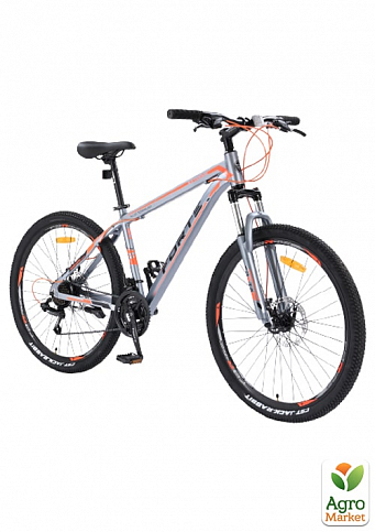 Велосипед FORTE EXTREME размер рамы19" размер колес 27,5" серо-красный(оранжевый) (117152) - фото 2