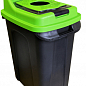 Бак для сортировки мусора Planet Re-Cycler 50 л черный - зеленый (стекло) (12188)