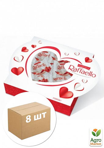 Цукерки Серце ТМ "Rafaello" 120г упаковка 8шт