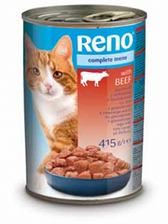 Корм консервированный РЕНО Консервы для кошек Говядина  415 г (1343532)2