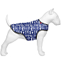 Курточка-накидка для собак WAUDOG Clothes, рисунок "Бэтмен голубовато-белый", M, А 37 см, B 52-62 см, С 37-46 см (504-4001) 