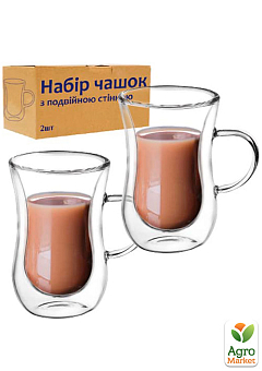 Набір чашок 2шт із подвійною стінкою 100мл (202-20)1
