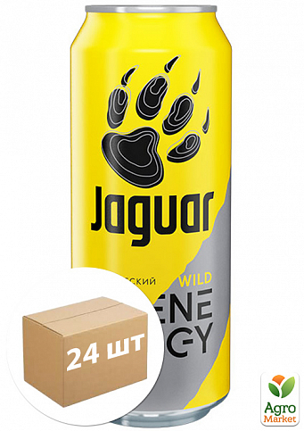 Энергетический напиток ТМ "Jaguaro" Wild 250 мл упаковка 24 шт