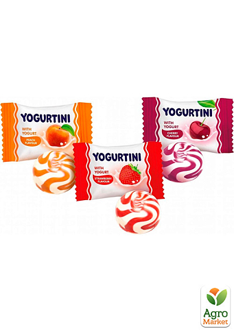Карамель Yogurtini ТМ "Roshen" 1кг упаковка 8 шт - фото 3