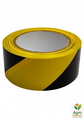 Стрічка маркувальна жовто-чорна 48мм х 33м TM "Favorit" 10-607