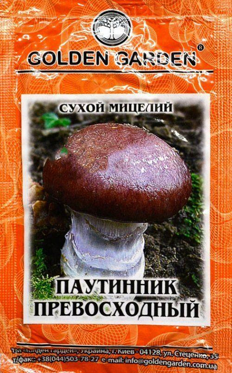Сухой Мицелий "Паутинник Превосходный" ТМ "Goldеn Garden" 10г