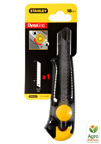 Нож DynaGrip MP длиной 165 мм с лезвием шириной 18 мм с отламывающимися сегментами STANLEY 0-10-418 (0-10-418)