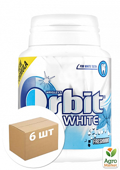 Резинка жевательная свежая мята white ТМ "Orbit" 64г упаковка 6 шт1
