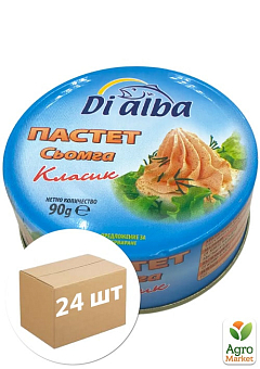 Паштет із лосося ТМ "Di Alba" 90г упаковка 24 шт 2