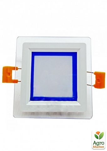 LED панель Lemanso LM1039 Сяйво 9W 720Lm 4500K + синий 85-265V / квадрат + стекло (336123) - фото 2