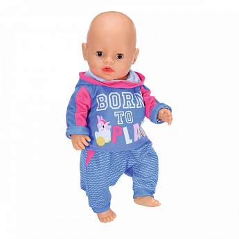 Набор одежды для куклы BABY BORN - СПОРТИВНЫЙ КОСТЮМ ДЛЯ БЕГА (на 43 cm, голубой) - фото 5