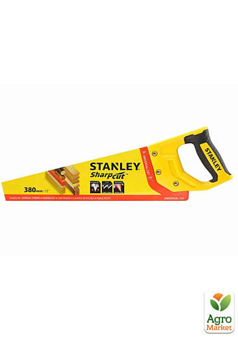 Ножовка SHARPCUT ™ длиной 380 мм для поперечного и продольного реза STANLEY STHT20366-1 (STHT20366-1) - фото 2