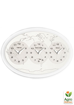 Настінний годинник "Tre Ore Nel Mondo" великі 72x44,7 см (208 M)1