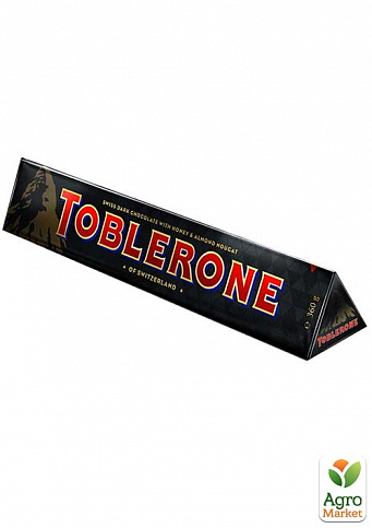Швейцарський чорний шоколад ТМ "Toblerone" (з мигдалем та медом) 100г упаковка 20шт - фото 2
