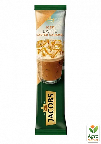 Кава 3 в 1 Iced Cappuccino Salted CaramelТМ "Якобс" 17,8г упаковка 8шт - фото 2