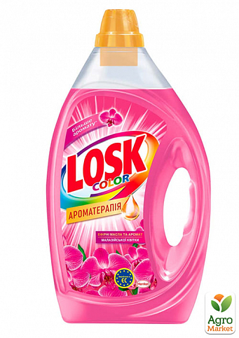 Losk гель для стирки Color Ароматерапия Эфирные масла и Малайзийский Цветок 1 л