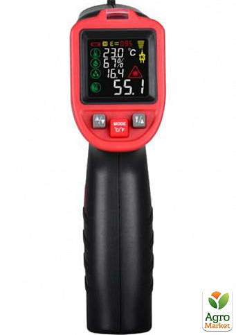 Бесконтактный инфракрасный термометр (пирометр) цв дисплей, термопара -50-1050°C, 12:1, EMS=0,1-1  WINTACT WT323E - фото 7