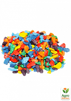 Цветные декоративные камни "Микс Радуга" фракция 5-10 мм 1 кг2