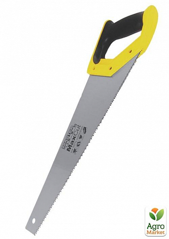 Ножовка столярная MASTERTOOL 7TPI MAX CUT 400 мм закаленный зуб 3D заточка полированная 14-2040