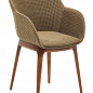 Крісло Tilia Shell-W Pad ніжки букові, сидіння з тканиною PIED DE POULE 03 (10787)