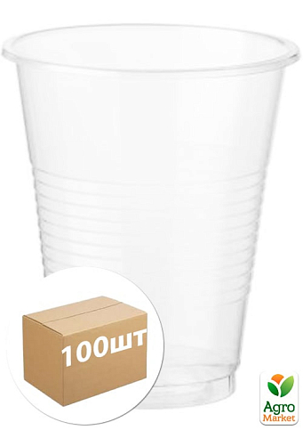 Склянка пластикова 180мл упаковка 100 шт