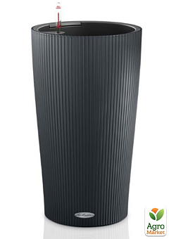 Розумний вазон з автополивом Lechuza Cilindro color 23, сірий (13943)1