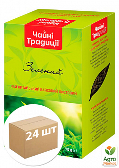 Чай зелений ТМ "Чайні Традиції" 90 гр упаковка 24 шт2