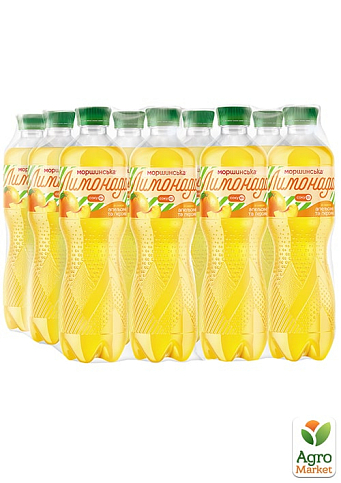 Напиток сокосодержащий Моршинская Лимонада со вкусом Апельсин-Персик 0.5 л (упаковка 12 шт) - фото 3