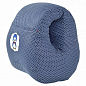 Подушка для годування Mini ТМ PAPAELLA 30х28х30 см горошок темно-синій цена