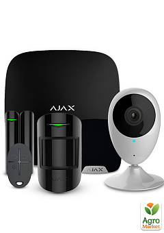Комплект сигнализации Ajax StarterKit + HomeSiren black + Wi-Fi камера 2MP-H2
