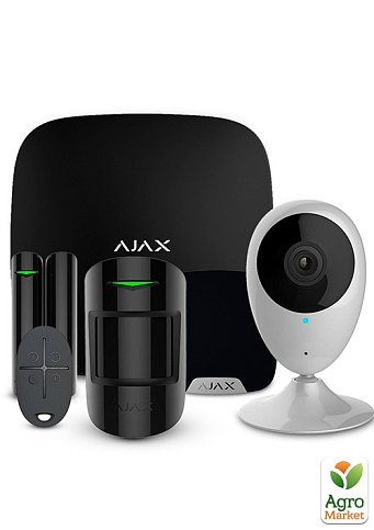 Комплект сигналізації Ajax StarterKit + HomeSiren black + Wi-Fi камера 2MP-H