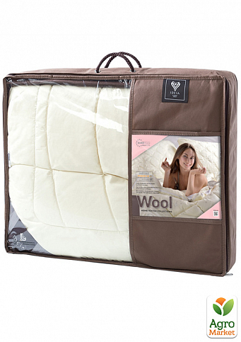 Ковдра Wool Premium вовняна зимова TM IDEIA 200х220 см пл.400 - фото 3