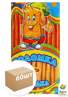 Соломка TM Vladka "Спанч Боб" сладкая 40г упаковка 60шт2