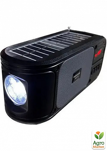 Радіоприймач ROTOSONIC SD-P11 5W, сонячна панель, FM, BLUETOOTH, SD, USB, 1200 mAH кишенькове радіо з ліхтариком - фото 2