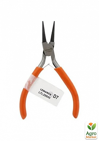 Круглогубці LEMANSO LTL20045 5" оранжеві (111045)