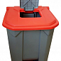 Бак для сміття з педаллю Planet 50 л сіро-червоний (6814) цена