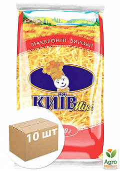 Макаронные изделия "Киев-микс" вермишель 1 кг упаковка 10 шт2