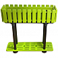 Горщик балконний на ніжках AKASYA 80, 11 л зелений, 79х24х74,5 см Poliwork (10605)